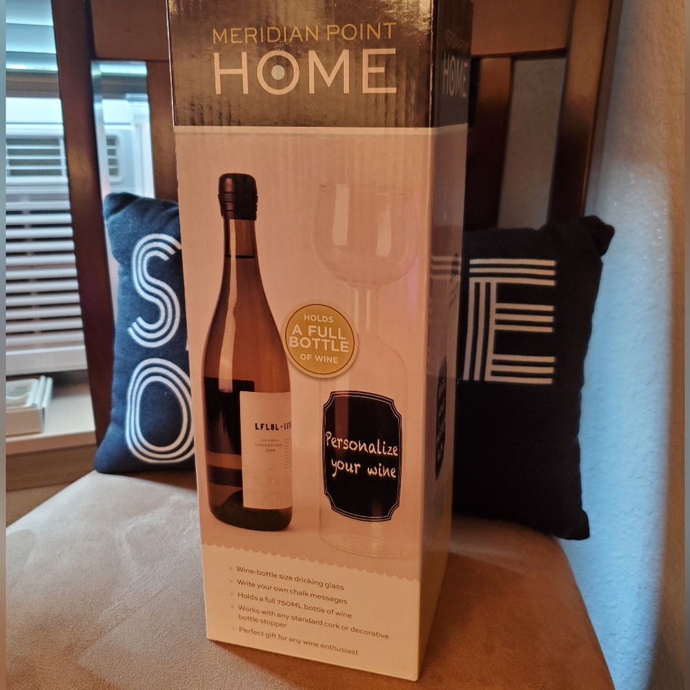 Wine-bottle size drinking glass